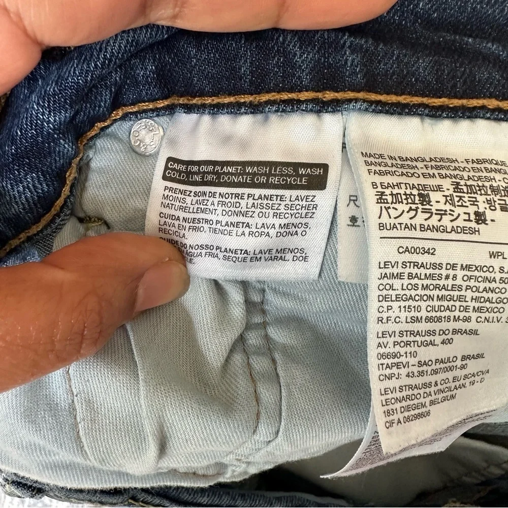 Levi's 514 Mens Straight Leg Medium Wash Jeans Size W40 x‎ L32